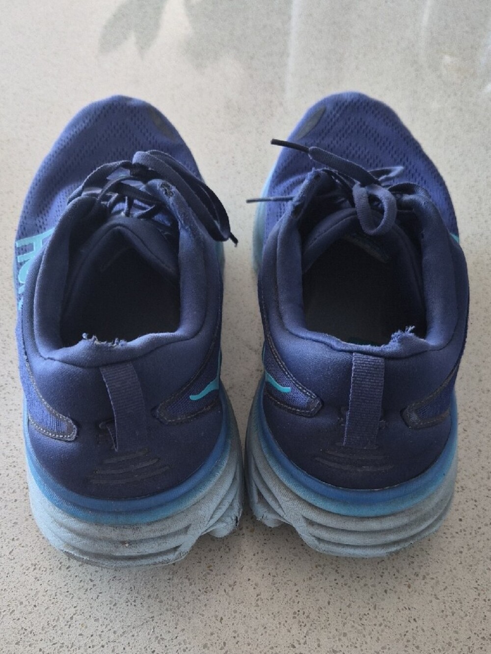 Hoka Men’s Navy and Teal Road Running Shoes - Picture 2 of 3